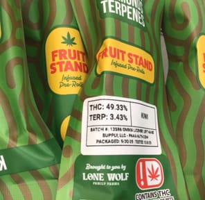 Fruit Stand - Single - Infused Preroll - Kiwi - 1g
