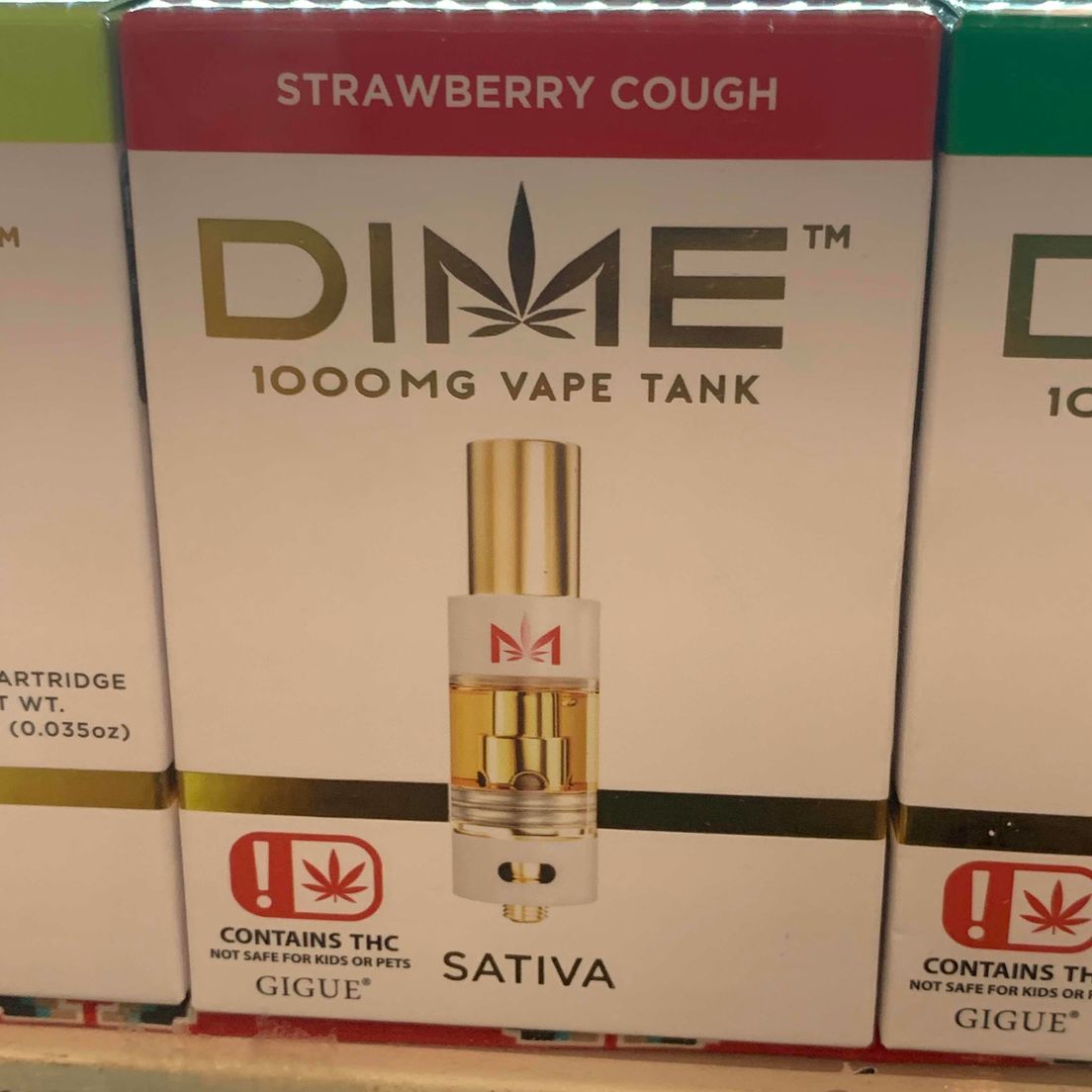 Strawberry Cough Dime Vape Cart 1g