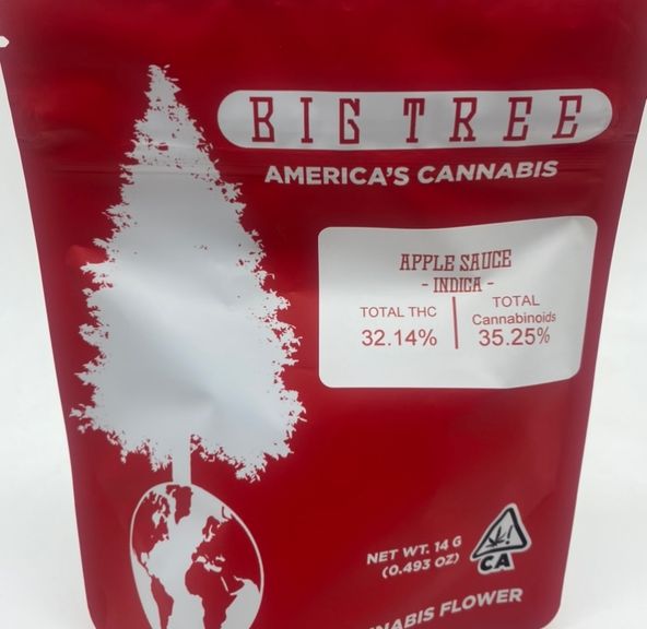 Apple Sauce (indica) - 14g Flower (THC 32%) by Big Tree Cannabis **Buy 2 for $120**
