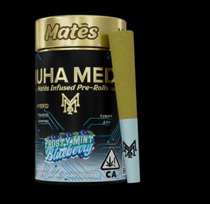 3g Frosty Mint Blueberry (Hybrid) Infused Preroll 5pk Mates - Muha Meds
