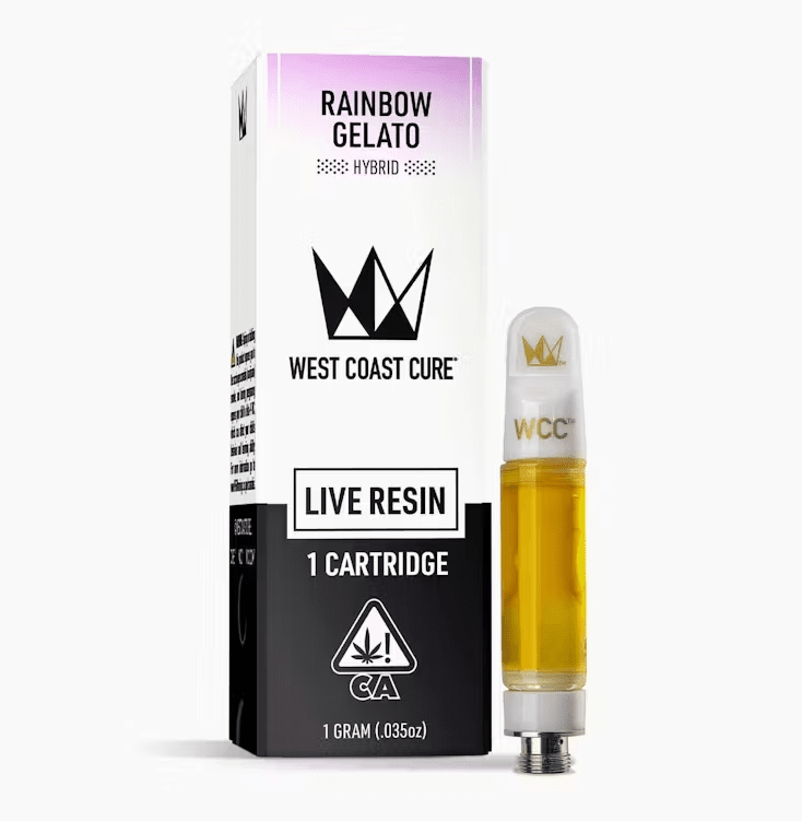 West Coast Cure - Rainbow Gelato Live Resin Cartridge 1g