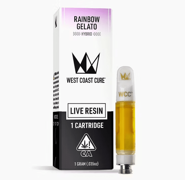 West Coast Cure - Rainbow Gelato Live Resin Cartridge 1g