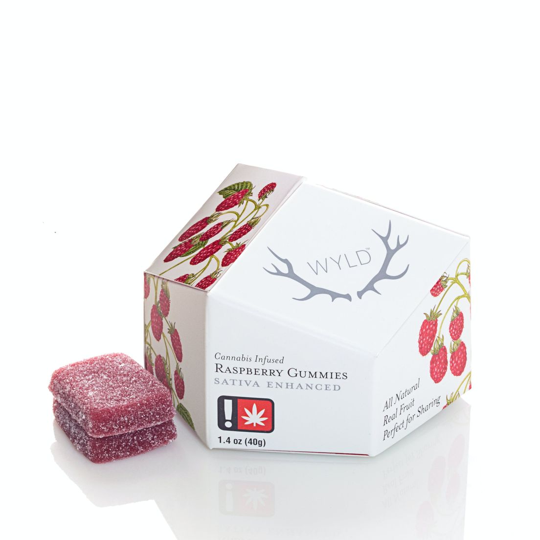 Wyld Gummies - Sativa Raspberry 100mg