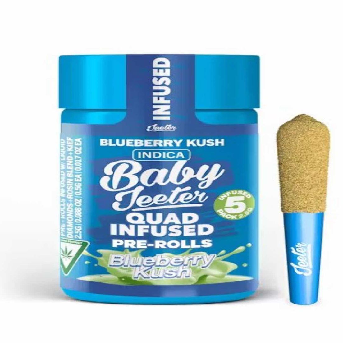 Baby Jeeter- Quad Infused 5pck - Blueberry Kush
