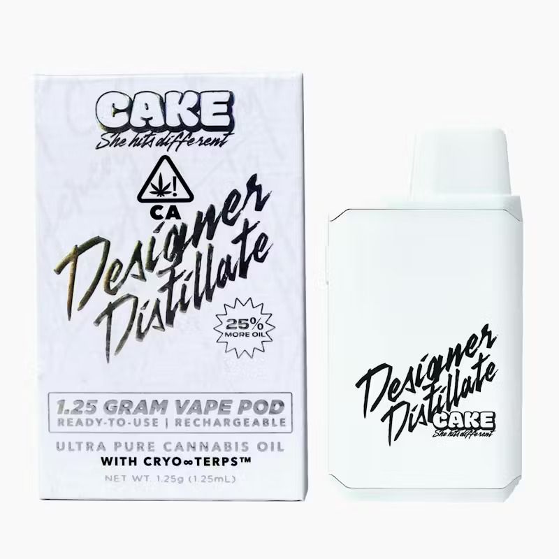 CAKE - DD Pod - 1.25 gram Rechargeable - White Raspberry