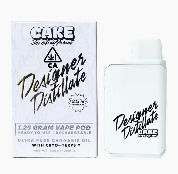 CAKE - DD Pod - 1.25 gram Rechargeable - White Raspberry
