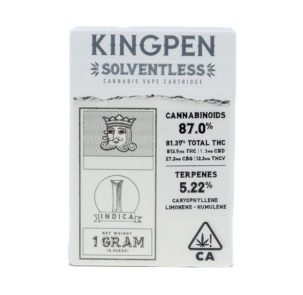 Kingpen Solventless Cartridge Alien OG 1g