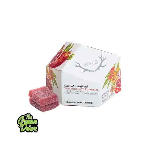 WYLD - Pomegranate CBD 1:1 - Gummies - 10PK - 100MG