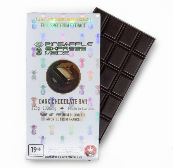 1000mg Dark Chocolate Bar by Pineapple Express Meds PEX / PEM