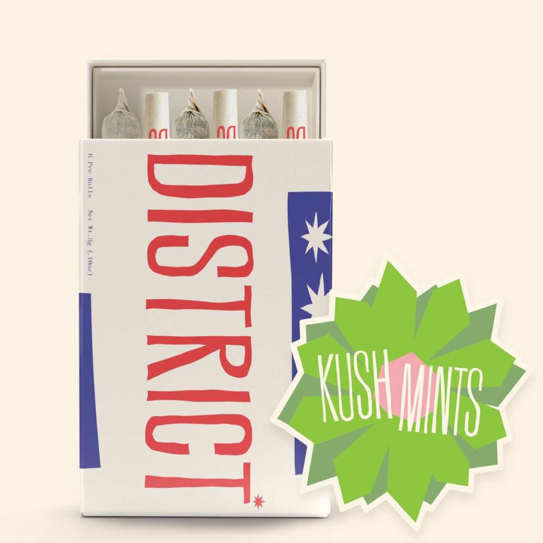 Preroll- Kush Mints 6 pk