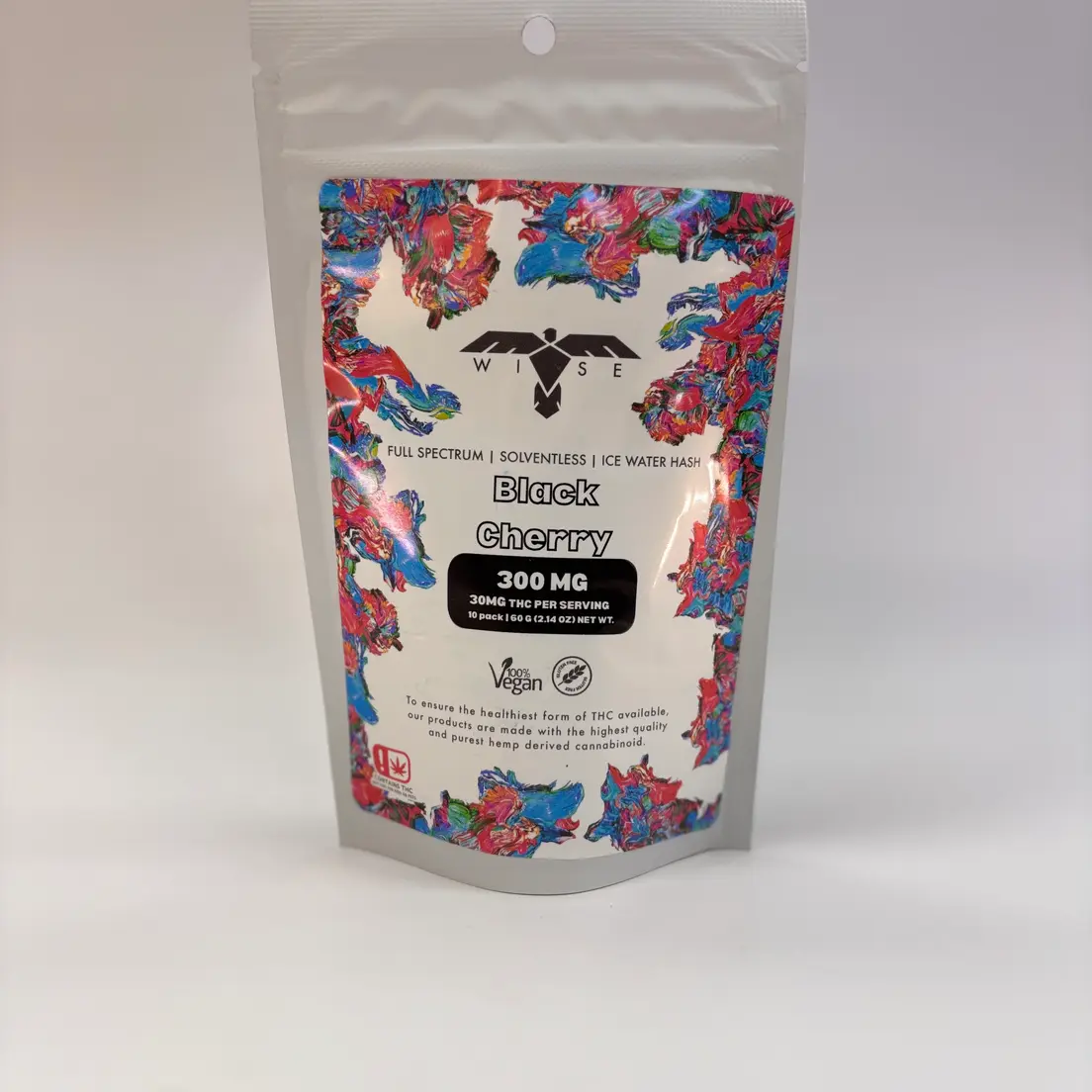 Wise Cannabis | Black Cherry Hash Rosin Gummies - 300mg