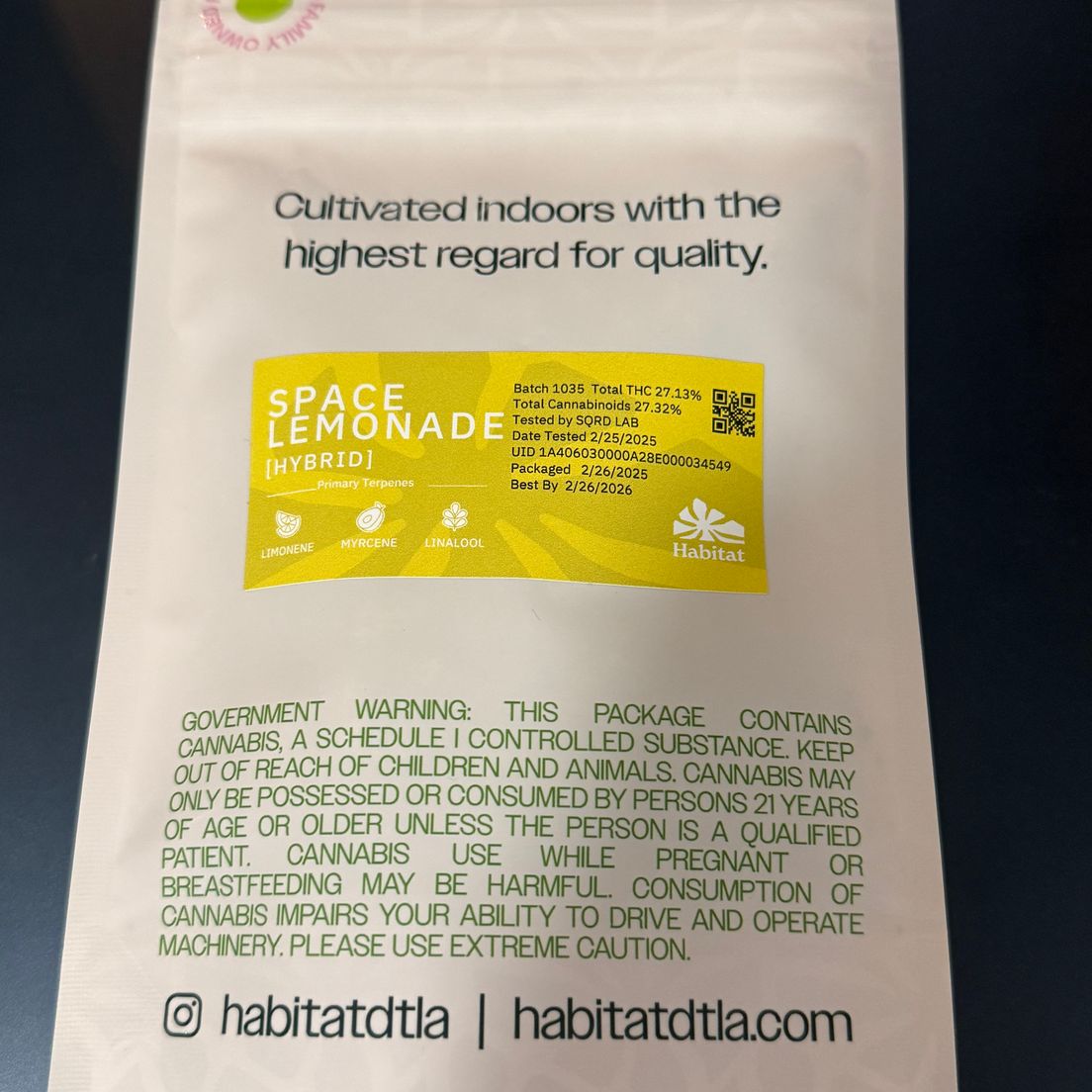Green Habitat- Bits Space Lemonade Smalls 14g (H)
