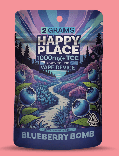 Happy Place - 2 Gram ALL-IN-ONE - Blueberry Bomb