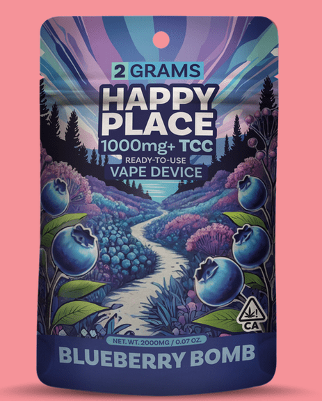 Happy Place - 2 Gram ALL-IN-ONE - Blueberry Bomb