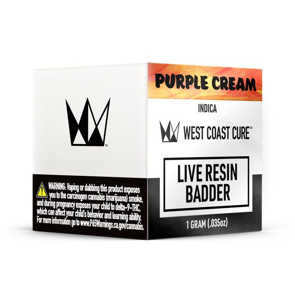 Purple Cream Live Resin Badder - 1g