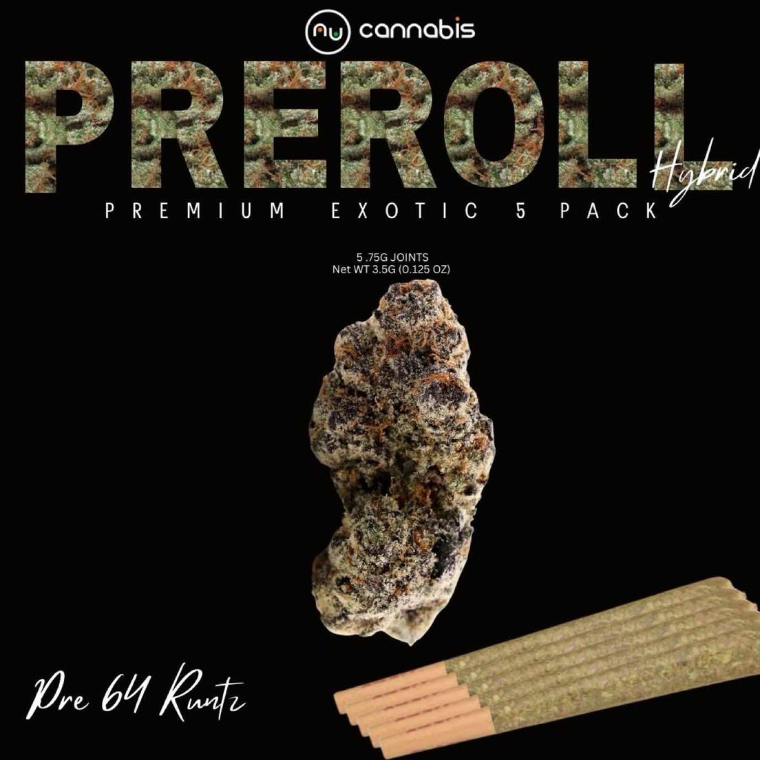 Pre 64 Runtz 5 Pack - PRE ROLL
