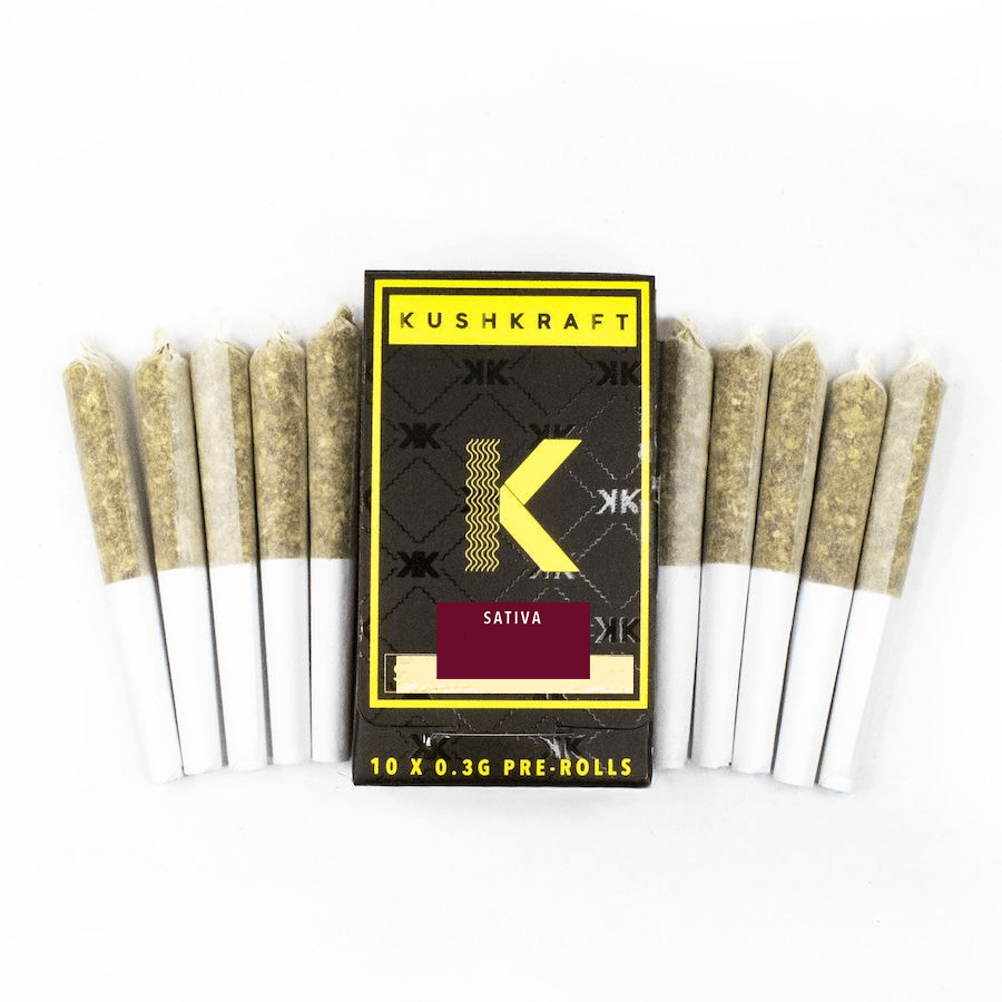 Great White Shark Premium Sativa 10x.3g Spliffy's Pre-Rolls by KushKraft