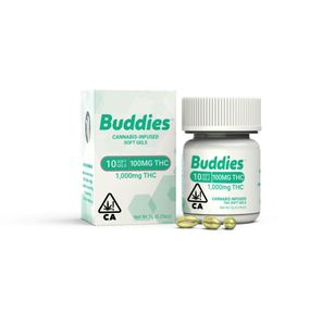Buddies - 100mg Capsule 10pc - 1000mg