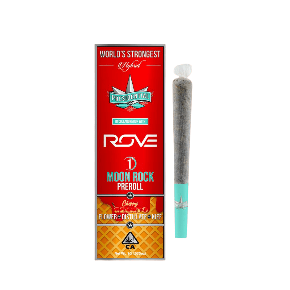 Presidential | Infused Preroll | 1g | Moonrock | Cherry Gelato