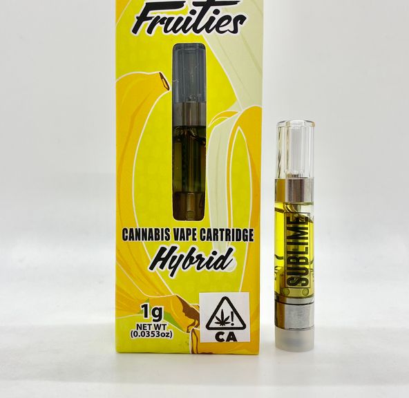 1g Banana OG (Hybrid) Fruities CCELL Cartridge - Sublime