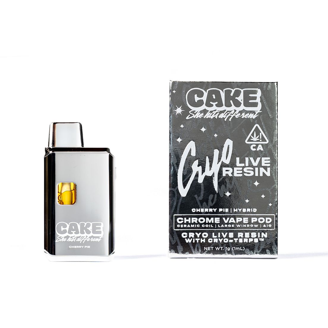 Cake Live Resin AIO Vape Cherry Pie 1g