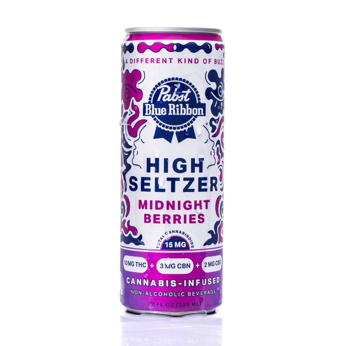 Pabst Blue Ribbon Infused Midnight Berries Singles 10mg