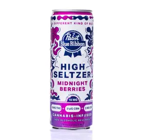 Pabst Blue Ribbon Infused Midnight Berries Singles 10mg