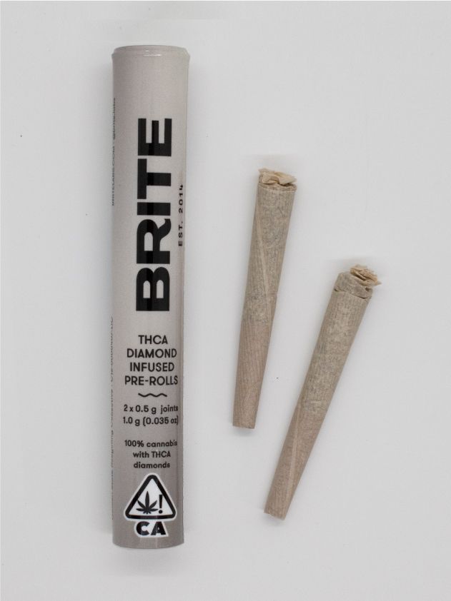 BRITE Infused Pre-Rolls (1g) - I - Platinum Bird