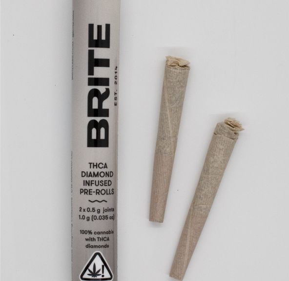 BRITE Infused Pre-Rolls (1g) - I - Platinum Bird