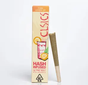 Clsics Pink Lemon Up 1g Hash Infused Preroll 33%