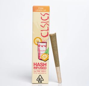 Clsics Pink Lemon Up 1g Hash Infused Preroll 33%