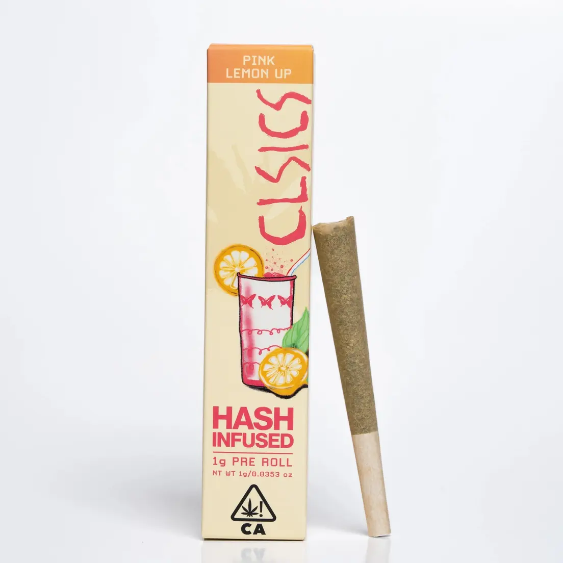 Clsics Pink Lemon Up 1g Hash Infused Preroll 33%