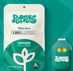 Potters - Blue Razz Live Ready-to-Use Vape - 1.25 g