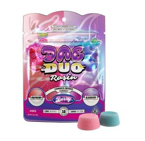 ABX Dab Duos Rosin Gummies Berry Raspberry + Blueberry 100mg