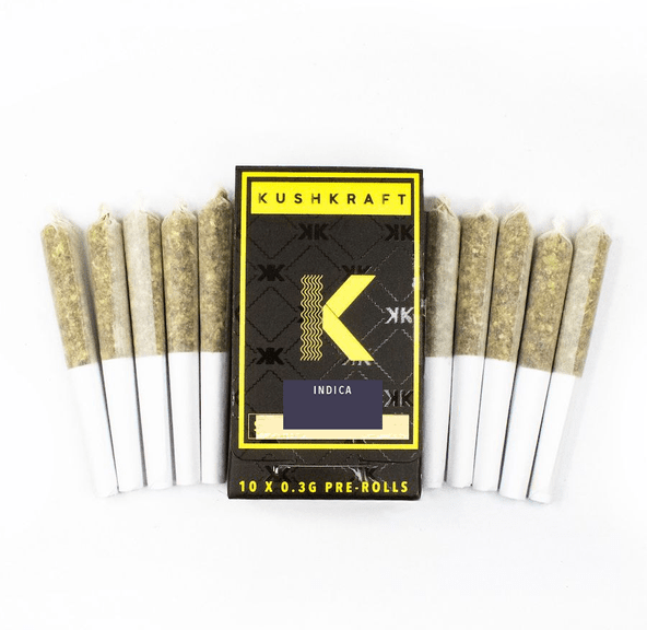 Pink Penguin Premium Indica 10x.3g Spliffy's Pre-Rolls by KushKraft