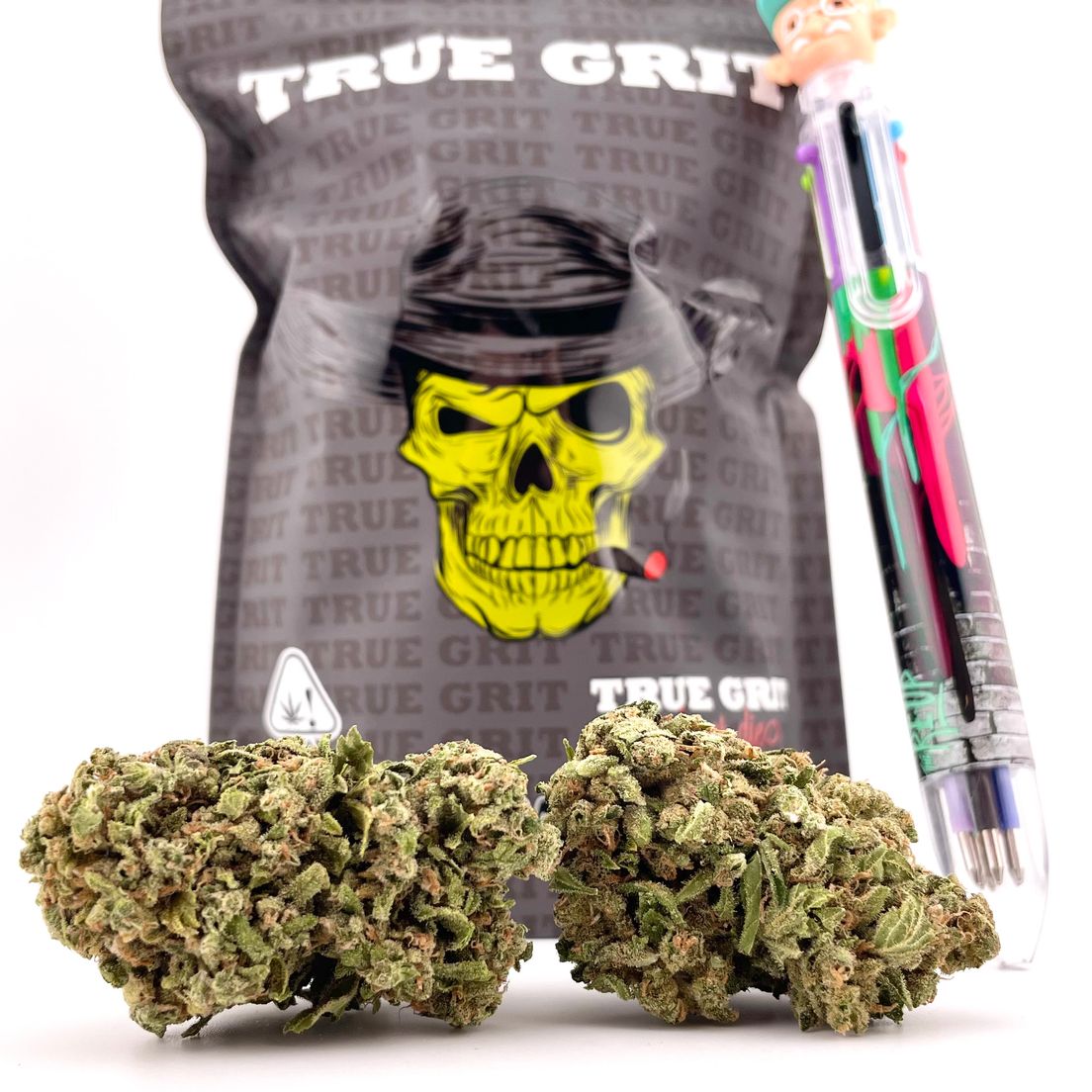 *Deal! $89 1 oz. Caked Cherries (28.91%/Indica) - True Grit + Multi-Color Writing Pen