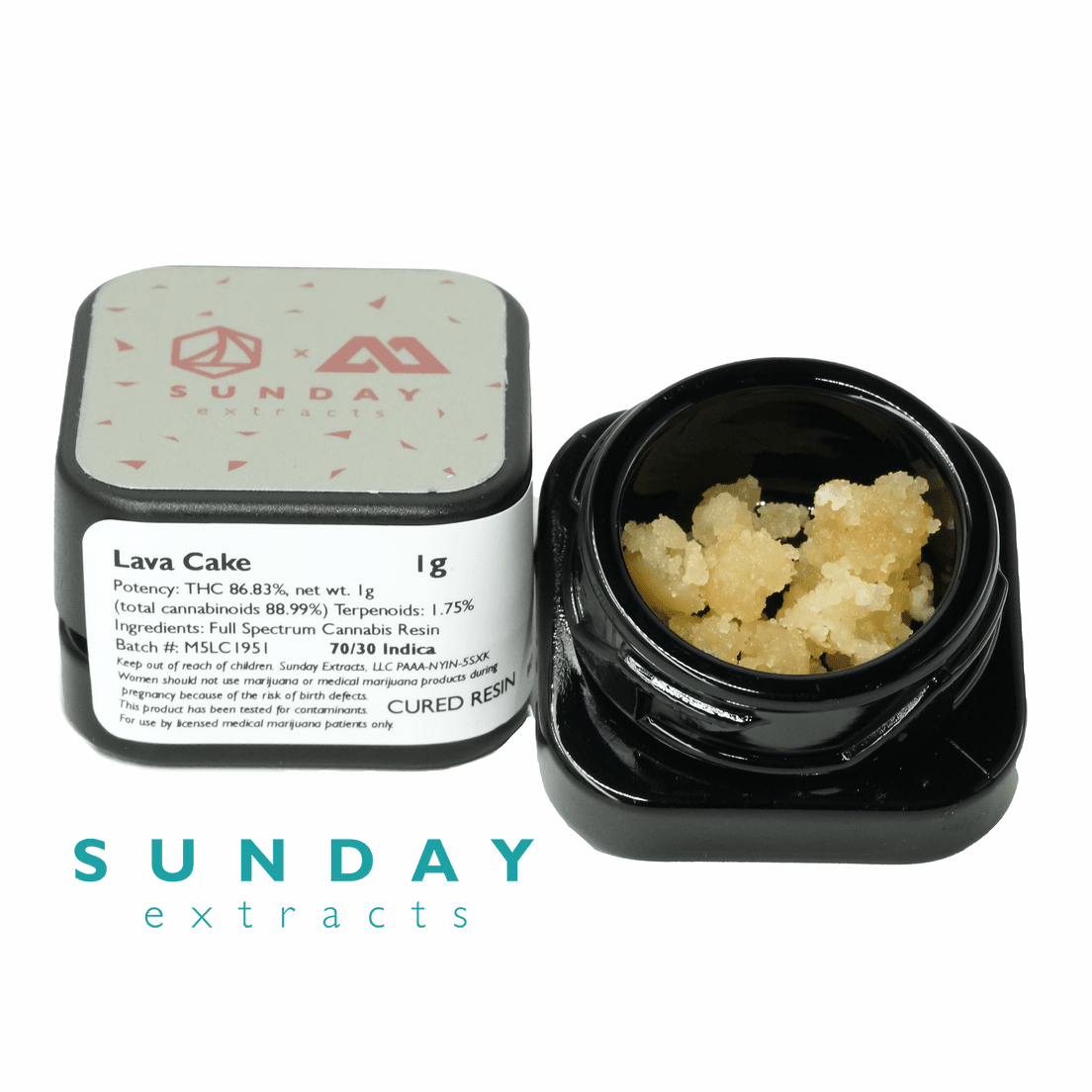 SUNDAY EXTRACTS LAVA CAKE CURED RESIN 1G