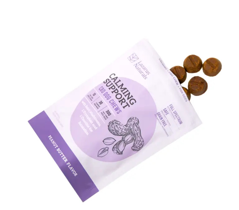 Lazarus 10mg CBD Dog Chews - Calming Support, 30ct