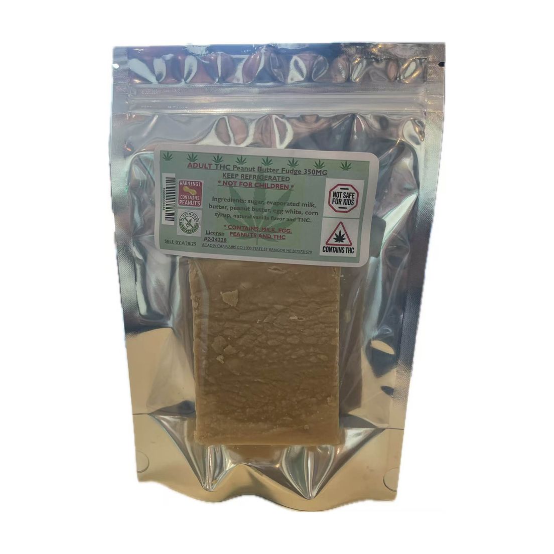 Acadia - Peanut Butter Fudge - 350MG