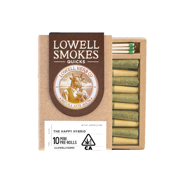 Lowell Smokes | 3.5g Pre Roll Pack | The Happy Hybrid Quicks