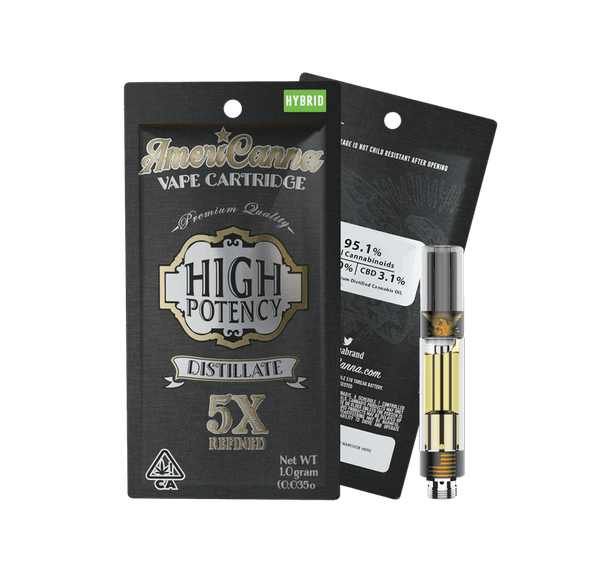 AmeriCanna Peaches & Lean 1g Cartridge 89.15%