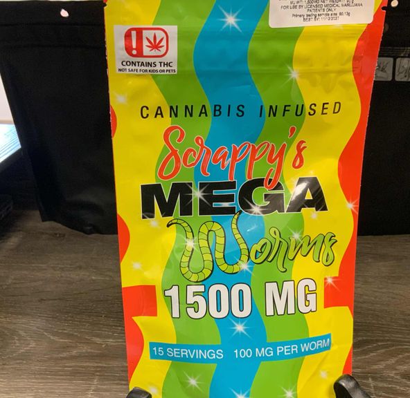 Scrappy Mega Worms 1500mg