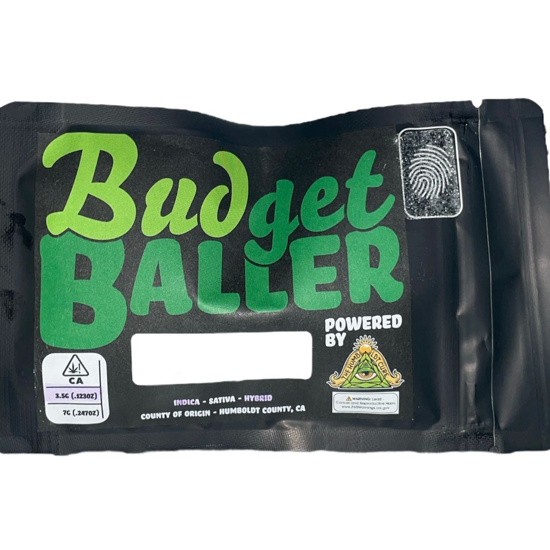 B. Budget Baller by Humboldt Cure 3.5g Flower - Quality 6.5/10 - Pink Runtz