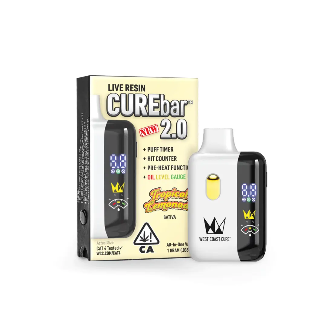 Tropical Lemonade  - 1G AIO Live Resin CUREbar 2.0 1.00 g