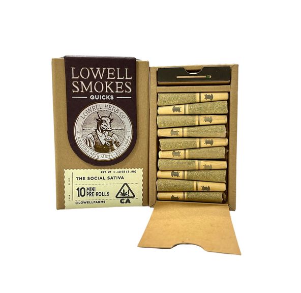 Lowell- Quicks The Social Sativa 10pk Prerolls 3.5g (S)