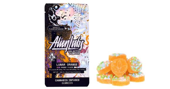 Galactic hash gummies 100 mg - Lunar Orange