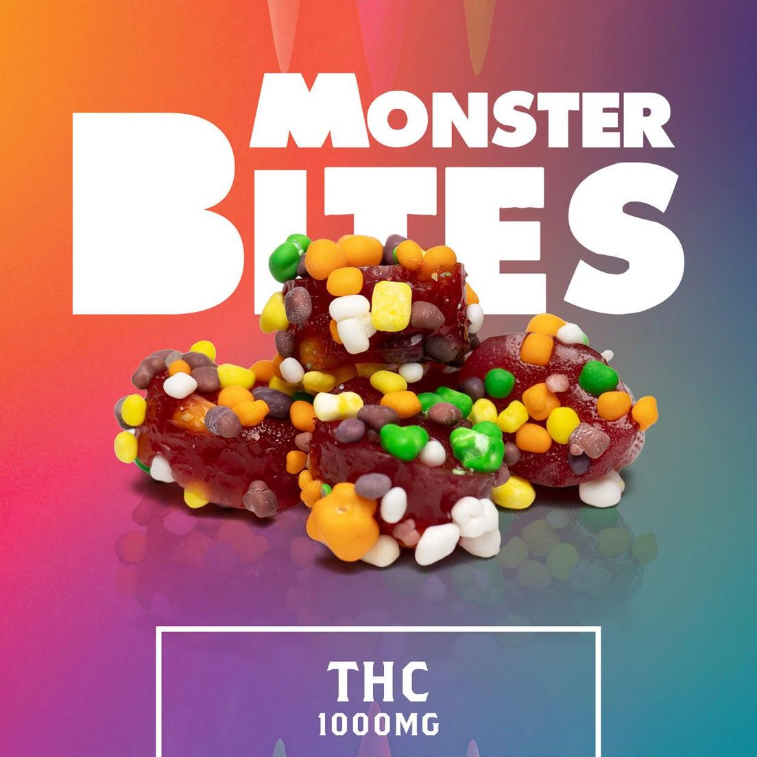 1000mg THC Monster Bites Gummies