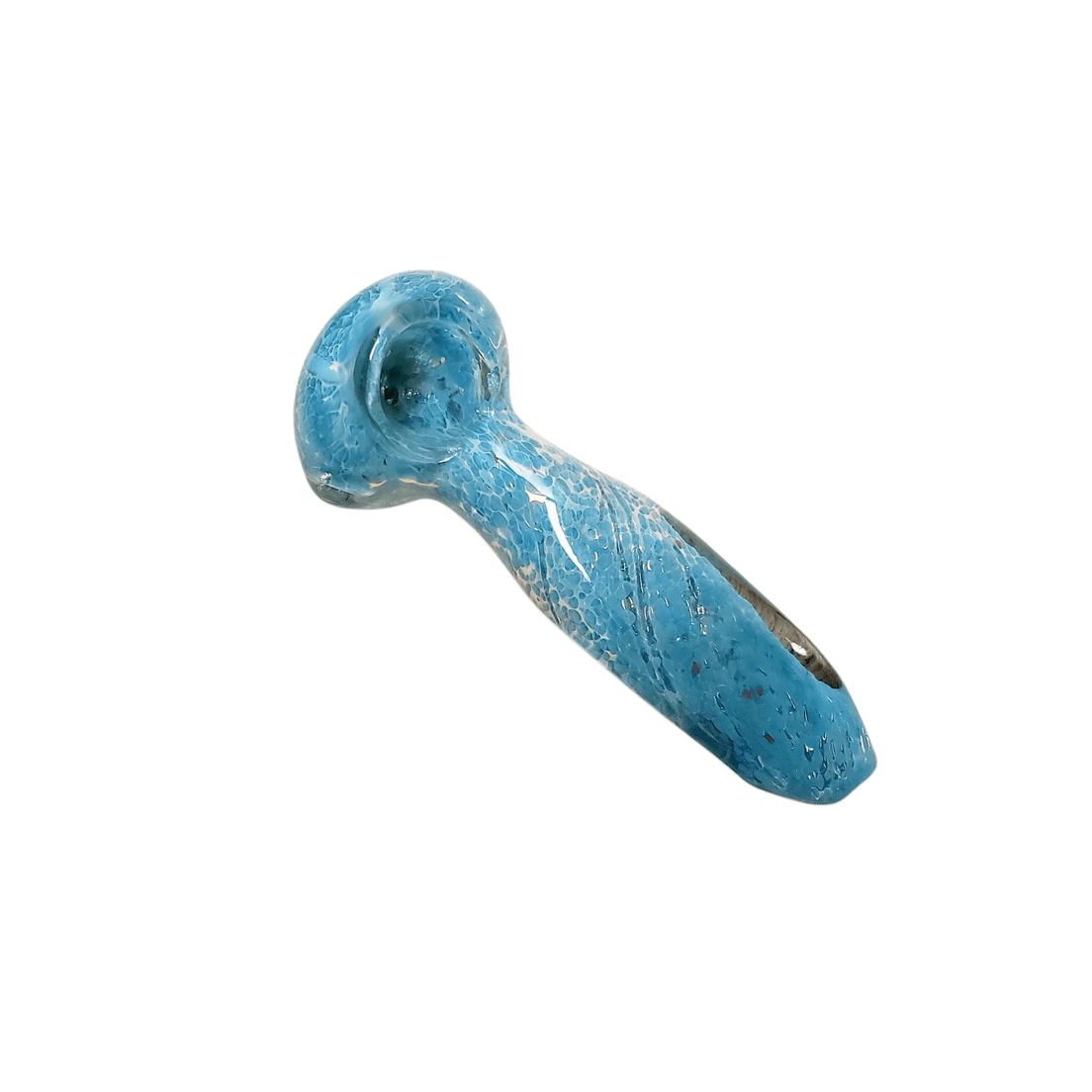 6" Blue Swirl Hand Glass Pipe