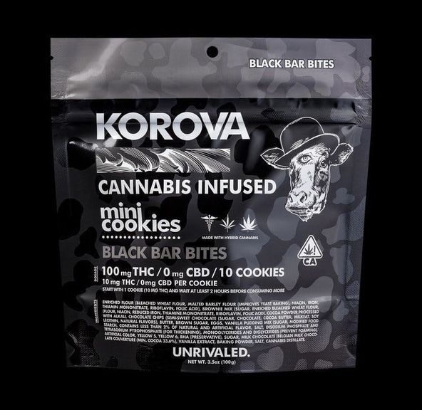 Black Bar Bites Mini Cookies - 100mg THC