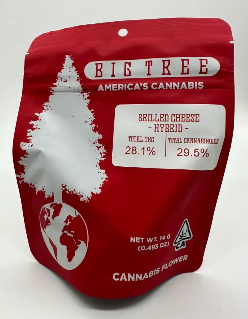 Grilled Cheese (hybrid) - 14g Flower (THC 28%) by Big Tree **Buy 2 for $90**